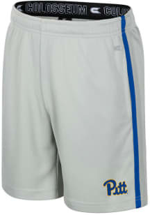 Colosseum Pitt Panthers Youth Grey Heather Ice Hockey Shorts