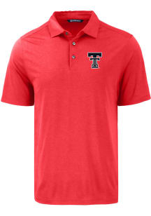Cutter and Buck Texas Tech Red Raiders Mens Red Coastline Short Sleeve Polo