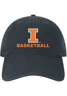 Illinois Fighting Illini Basketball Twill Adjustable Hat - Navy Blue