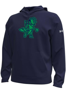 Under Armour Notre Dame Fighting Irish Mens Navy Blue Armour Fleece Chenille Golf Leprechaun Long..