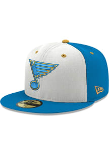 New Era St Louis Blues Mens White GCP STL 59Fifty Fitted Hat