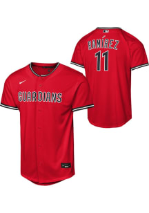 Jose Ramirez  Nike Cleveland Guardians Youth Red Baseline Alt. 2 Jersey