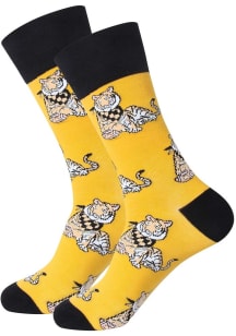 Missouri Tiger All Over Mens Crew Socks