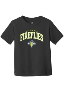 Summit Sportswear Columbia Fireflies Toddler Black Arch Mascot Short Sleeve T-Shirt