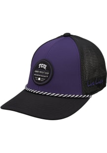Black Clover TCU Horned Frogs The Gamer Adjustable Hat - Purple
