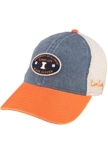 Black Clover Illinois Fighting Illini The Retro Adjustable Hat - Navy Blue