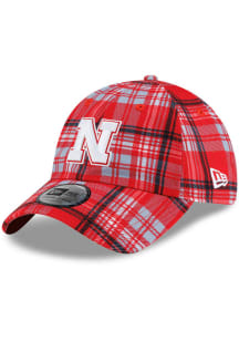 New Era Nebraska Cornhuskers Tartan Casual Classic Adjustable Hat - Red