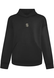 Levelwear Seattle Kraken Mens Black Luxe Signature Hoodie Copper Fashion Hood