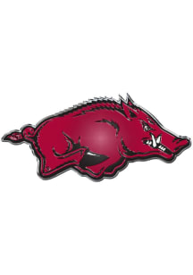 Arkansas Razorbacks Aluminum Car Emblem - Red