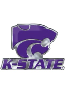 K-State Wildcats Aluminum Car Emblem - Purple
