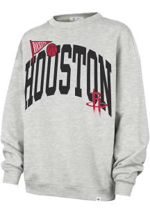 47 Houston Rockets Womens Grey Arched Crew Sweatshirt