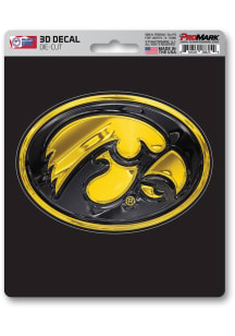 Iowa Hawkeyes 5x7.5 3D Auto Decal - Black
