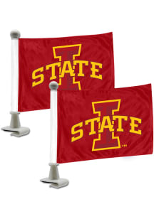 Iowa State Cyclones Team Ambassador 2 Pack Car Flag - Red