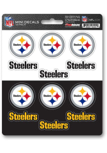 Pittsburgh Steelers 12pk Mini Auto Decal - Black