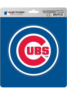 Chicago Cubs Matte Auto Decal - Blue
