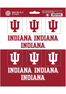 Indiana Hoosiers 12 pk Mini Auto Decal - Blue