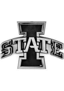 Iowa State Cyclones Molded Chrome Car Emblem - Red