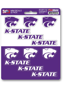 K-State Wildcats 12 pk Mini Auto Decal - Purple