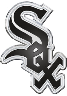 Chicago White Sox Embossed Car Emblem - White