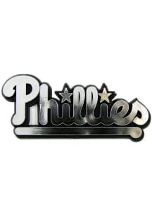 Philadelphia Phillies Molded Chrome Car Emblem - Red