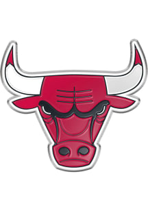 Chicago Bulls Embossed Car Emblem - Red