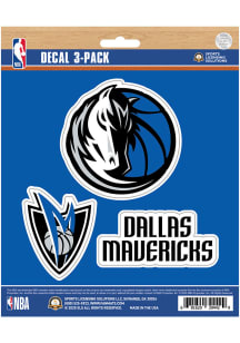 Dallas Mavericks 3 pk Auto Decal - Blue
