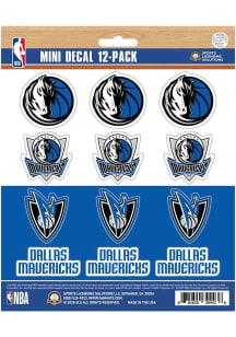 Dallas Mavericks 12 pk Mini Auto Decal - Blue