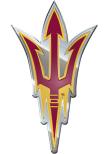Arizona State Sun Devils Embossed Car Emblem - Maroon