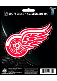 Detroit Red Wings Matte Auto Decal - Red