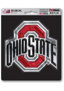 Ohio State Buckeyes 3D Auto Decal - Red