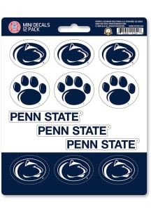 Penn State Nittany Lions 12 pk Mini Auto Decal - Navy Blue