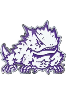 TCU Horned Frogs Embossed Car Emblem - Purple