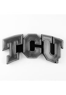 TCU Horned Frogs Molded Chrome Car Emblem - Purple