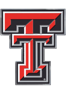 Texas Tech Red Raiders Embossed Car Emblem - Red