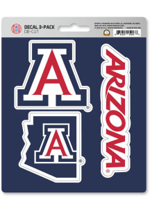 Arizona Wildcats 3 pk Auto Decal - Blue