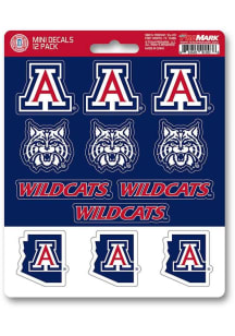 Arizona Wildcats 12 pk Mini Auto Decal - Blue