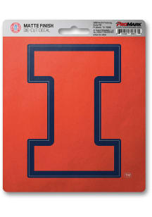 Illinois Fighting Illini Matte Auto Decal - Orange