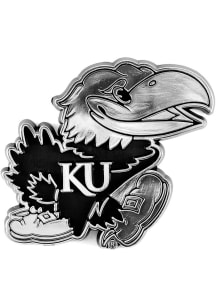 Kansas Jayhawks Molded Chrome Car Emblem - Blue
