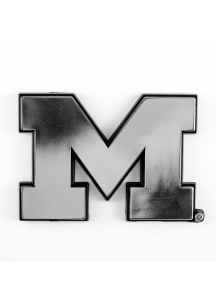Michigan Wolverines Molded Chrome Car Emblem - Blue