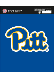 Pitt Panthers Matte Auto Decal - Blue