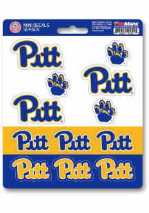 Pitt Panthers 12 pk Mini Auto Decal - Blue