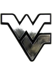 West Virginia Mountaineers Molded Chrome Car Emblem - Navy Blue