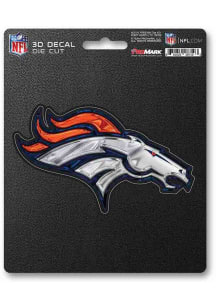 Denver Broncos 3D Auto Decal - Navy Blue