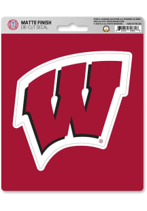 Wisconsin Badgers Matte Auto Decal - Red
