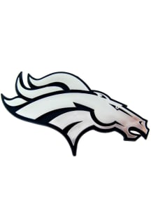 Denver Broncos Molded Car Emblem - Silver
