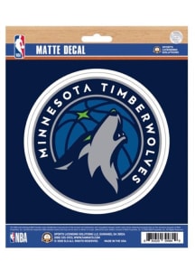 Minnesota Timberwolves Matte Auto Decal - Blue