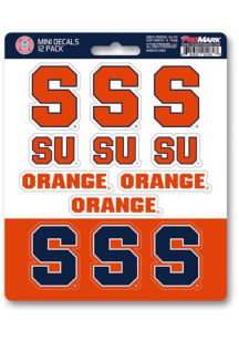 Syracuse Orange 12 Pc Mini Auto Decal - Orange