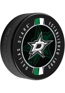 Dallas Stars Ribbon Hockey Puck
