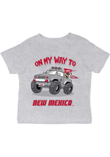 Vive La Fete New Mexico Lobos Infant On My Way Short Sleeve T-Shirt Grey