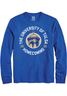 Summit Sportswear Tulsa Golden Hurricane Blue HOMECOMING 2025 Long Sleeve T Shirt